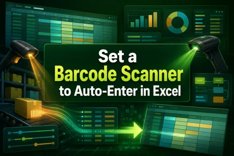 featured image - how to set barcode scanner to auto enter in excel
