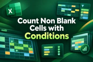 featured image - count non blank cells with conditions in excel