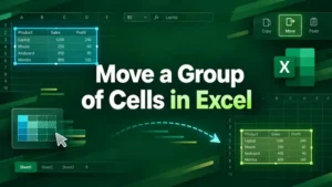 featured image - how to move a group of cells in excel