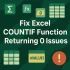 [Fixed] COUNTIFS Not Working in Excel (6 Possible Solutions)