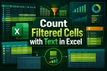 How to Count Filtered Cells with Text in Excel (4 Suitable Methods)