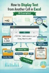 How to Display Text from Another Cell in Excel (8 Examples)