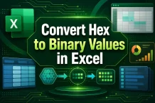 How to Convert Hex to Binary Values in Excel (2 Useful Methods)