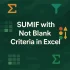 How to Use SUMIFS with Not Equal to Text Criteria in Excel