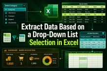 How to Extract Data Based on a Drop-Down List Selection in Excel