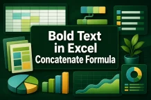 How to Bold Text in a Concatenate Formula in Excel