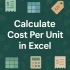 How To Calculate Selling Price from Cost and Margin in Excel