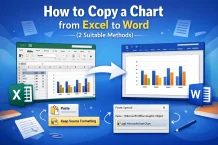 How to Copy a Chart from Excel to Word (2 Suitable Methods)