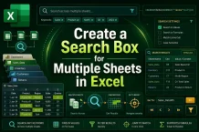 How to Create a Search Box for Multiple Sheets in Excel
