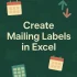 How to Create a Mailing List in Excel (with Easy Steps)