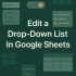 Create a Drop-Down List from Another Sheet in Google Sheets