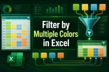 How to Filter by Multiple Colors in Excel (2 Suitable Ways)
