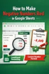 How to Make Negative Numbers Red in Google Sheets