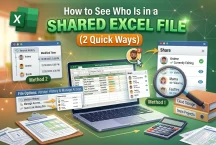 How to See Who Is in a Shared Excel File (2 Quick Ways)