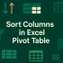 How to Fix the Pivot Table Sort Not Working Issue
