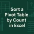 How to Sort Excel Pivot Table from Largest to Smallest