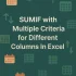 SUMIFS with Multiple Criteria in Same Column in Excel