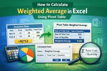 How to Calculate Weighted Average in Excel Using Pivot Table 